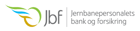 Jernbanepersonalets bank og forsikring logo hvit bakgrunn